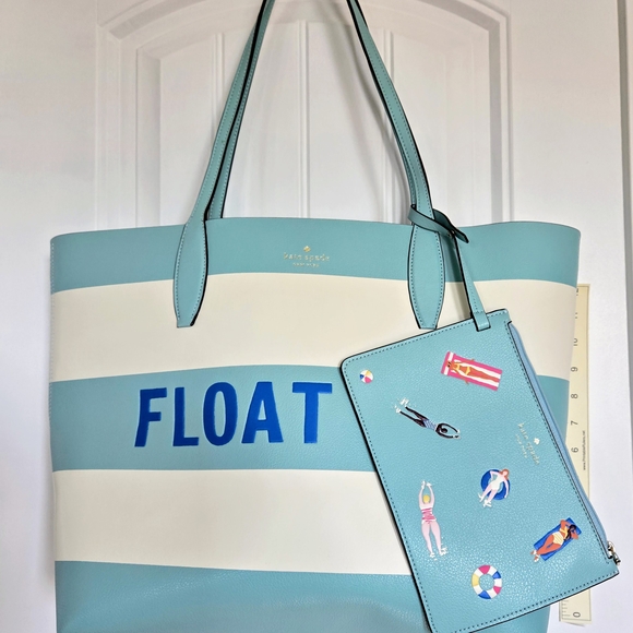 Kate Spade "FLOAT ON"  Tote Bag - Picture 2 of 5
